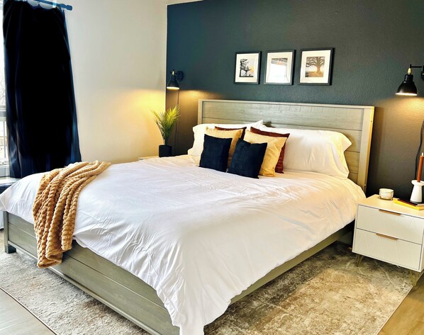 2 habitaciones, tabla de planchar con plancha y cuna de viaje 