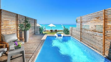 Vue sur la plage/lâocĂ©an