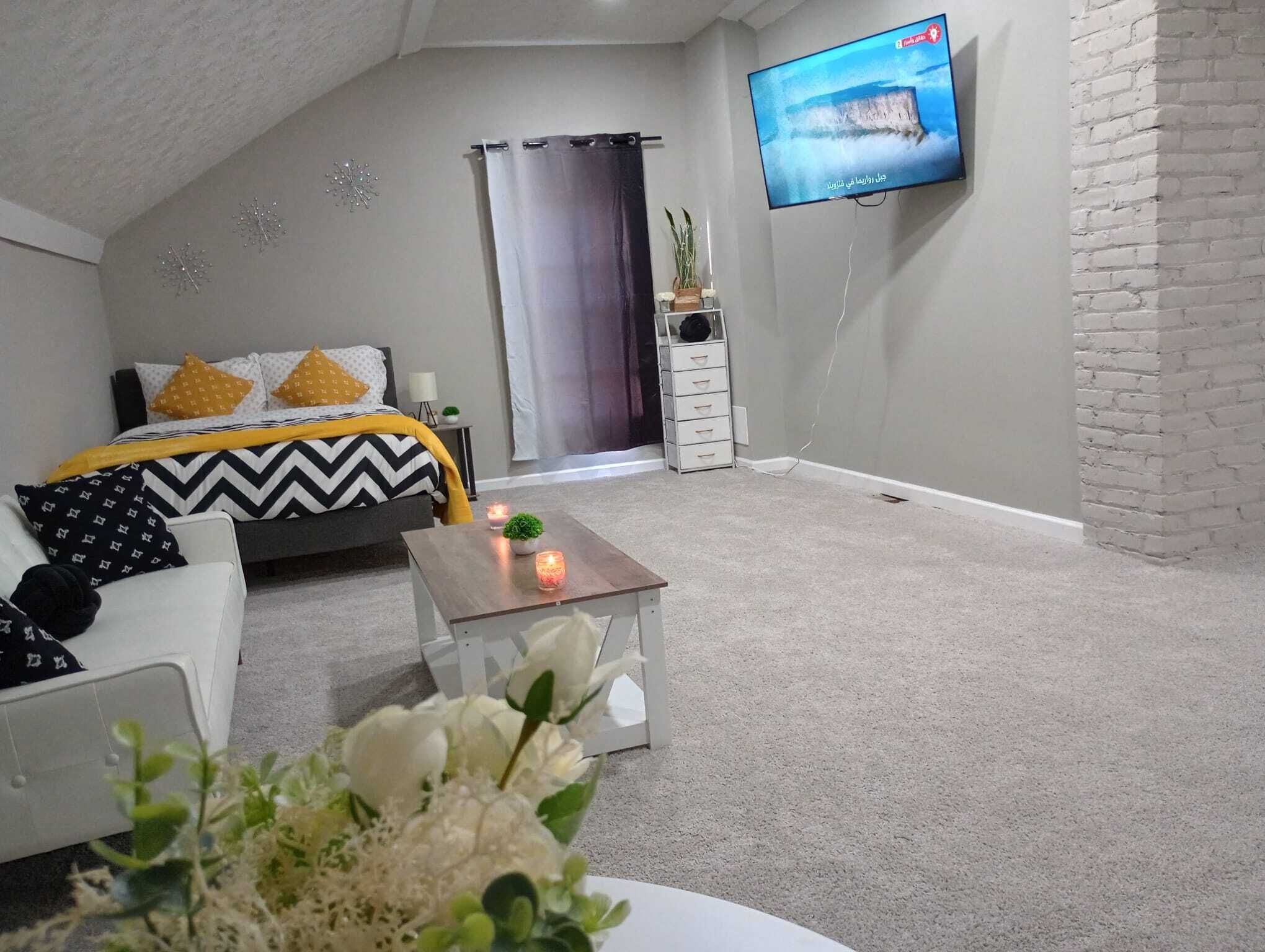 1 chambre, fer et planche à repasser, accès au Wi-Fi (inclus)