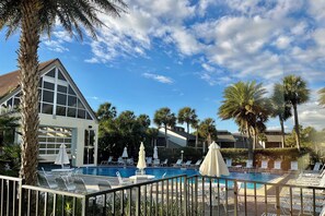 Pool - Awesome condo, steps to the heated indoor/outdoor pool, short walk to the beach! (Saint Augustine)