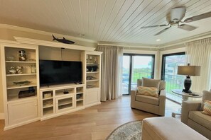 TV, mesa de pingue-pongue