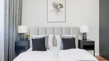 2 bedrooms, iron/ironing board, WiFi, bed sheets