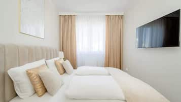 2 slaapkamers, een strijkplank/strijkijzer, wifi, beddengoed