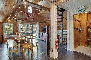 Interior - Lakefront Sparta Cabin w/ Private Beach & Dock! (Milledgeville)