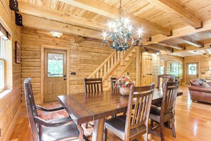 Interior - Rogers Cabin on 17 Acres w/ Wraparound Deck! (Rogers)