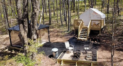 A private glamping retreat stocked with amenities and comforts in Cooperstown