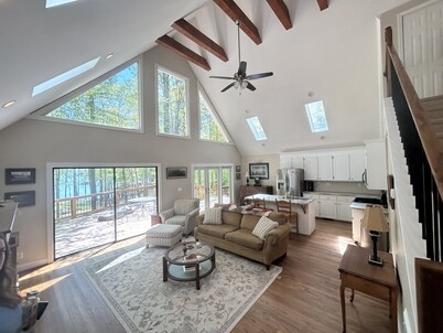 Cozy Kerr Lake waterfront home with private boat dock.  