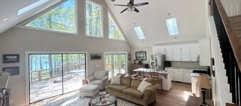 Cozy Kerr Lake waterfront home with private boat dock.