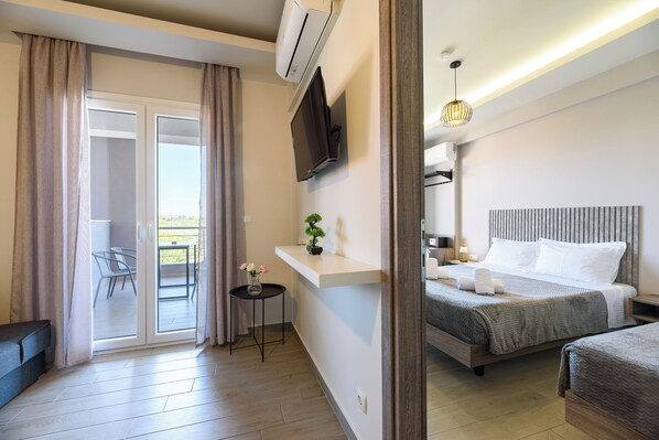 43-inch Smart TV with satellite channels - Philippos Residences (Dio-Olympos)