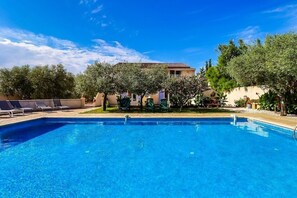 A heated pool