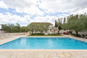 A heated pool