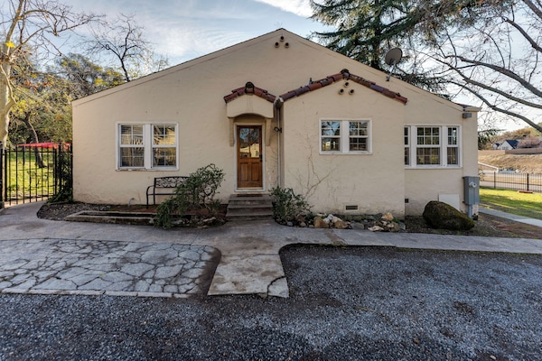 Side view of the home