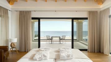 4 chambres, coffres-forts dans les chambres, fer et planche à repasser