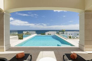 Una piscina riscaldata