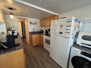 Microwave, oven, stovetop, paper towels
