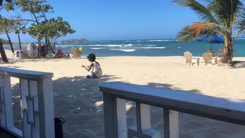 Sun loungers, beach towels
