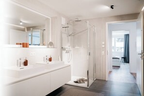 Regadera, amenidades de baño ecológicas, secadora de cabello, toallas