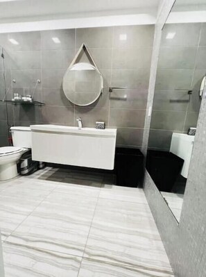 Handdoeken, zeep, toiletpapier