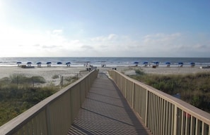 Vlak bij het strand