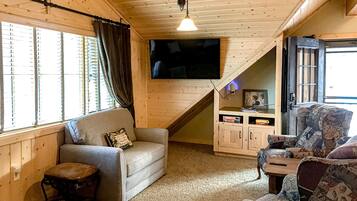 Télévision, cheminée