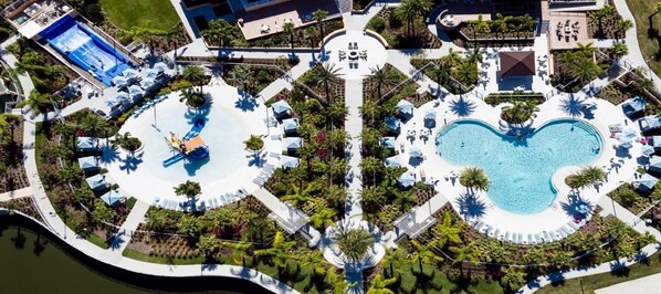 Outdoor pool, a heated pool - Secluded Luxury Getaway w/Private Spa Near Disney! (Kissimmee)