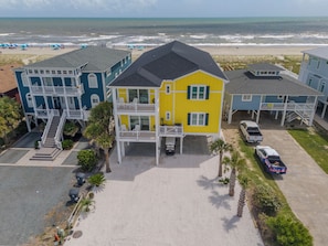 Exterior - Hobbs Realty - Luxury Oceanfront Home w/Heated Pool, Game Room, and Elevator (Holden Beach)