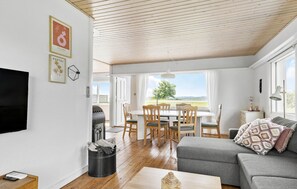 Smart-tv och eldstad
