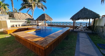 Casa Las Conchas pie de playa Los Cocos