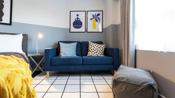 Desk, blackout drapes, iron/ironing board, free WiFi