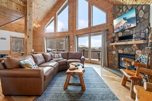 Smart TV, fireplace, video games, table football