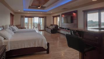 Vila Mewah, balkon, pemandangan laut | 7 kamar tidur, tirai kedap cahaya, dan setrika/meja setrika