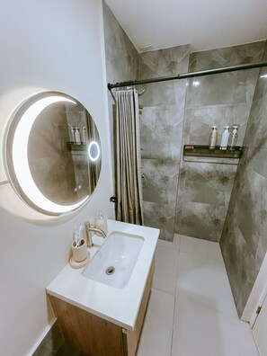 Towels, soap, toilet paper