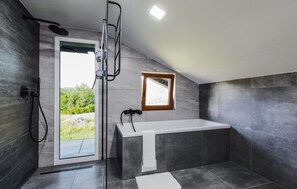 Shower, hair dryer