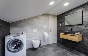 Shower, hair dryer