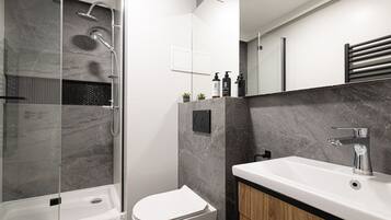 Hair dryer, towels