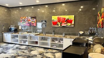 Free daily buffet breakfast