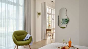 1 soverom, strykejern/-brett, reiseseng for barn og wi-fi