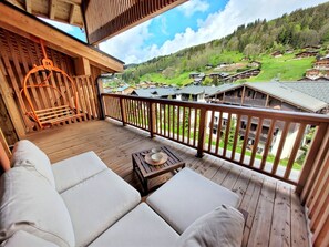 Property grounds - Stunning 4-bedroom duplex, up to 8 people, clear view, Wi-Fi, parking (Les Gets)