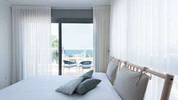 Appartamento Comfort, 1 letto matrimoniale con divano letto, vista mare | 1 camera, insonorizzazione, lenzuola