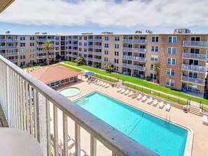 A heated pool