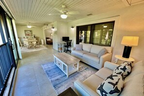 TV, ping pong - Escape to this lovely updated 2 bed/2 bath condo, unit is on the second floor. (Saint Augustine)
