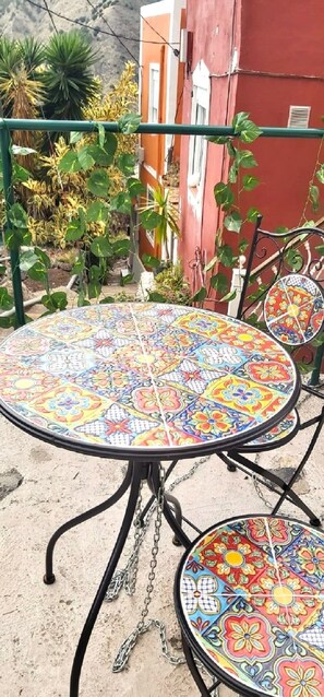 Outdoor dining - Casa Alicia Studio 2 in Hermigua, La Gomera (Las Casas)