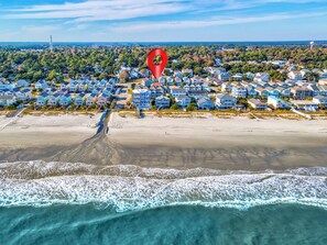 Beach nearby, sun loungers