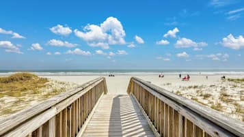 Beach nearby, sun-loungers