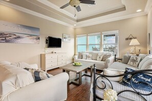 House, 2 Bedrooms | Living area | Smart TV, streaming services - Pelicans Landing 2 Bedroom Home by RedAwning (Port Bolivar)