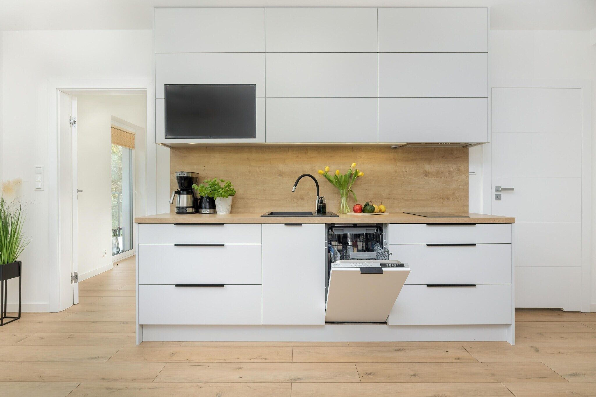 Kühlschrank, Herdplatte, Geschirrspüler