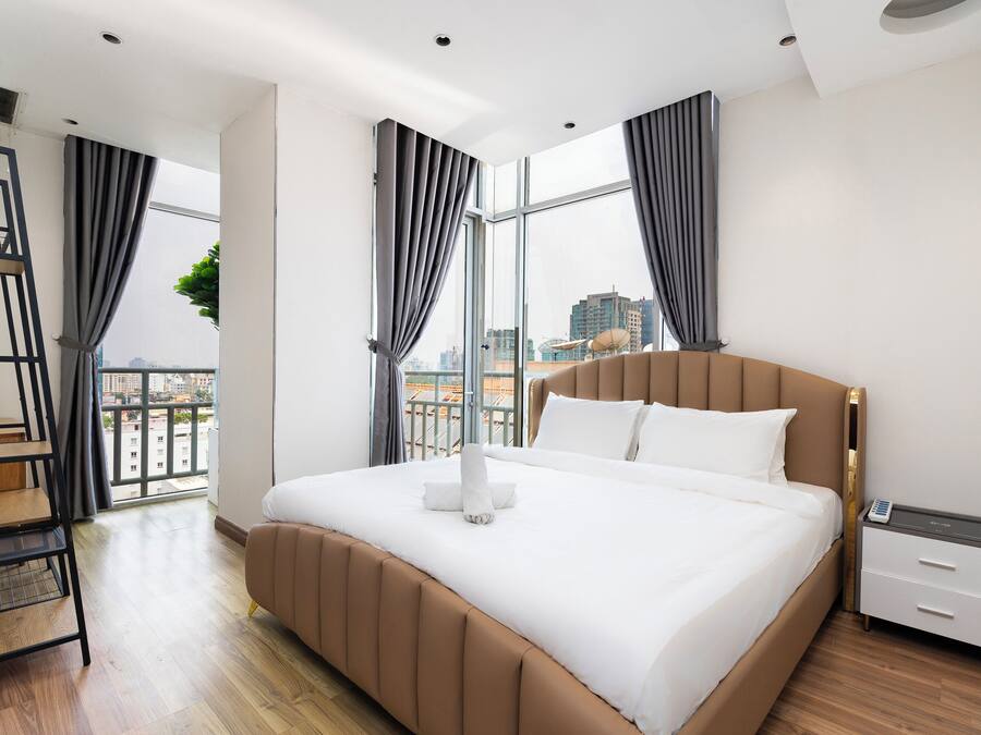 Leilighet – deluxe, 2 soverom, kjøkken, byutsikt | Utsikt fra rommet