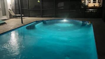 A heated pool