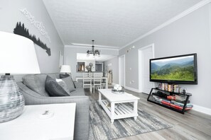 TV connectée, cheminée