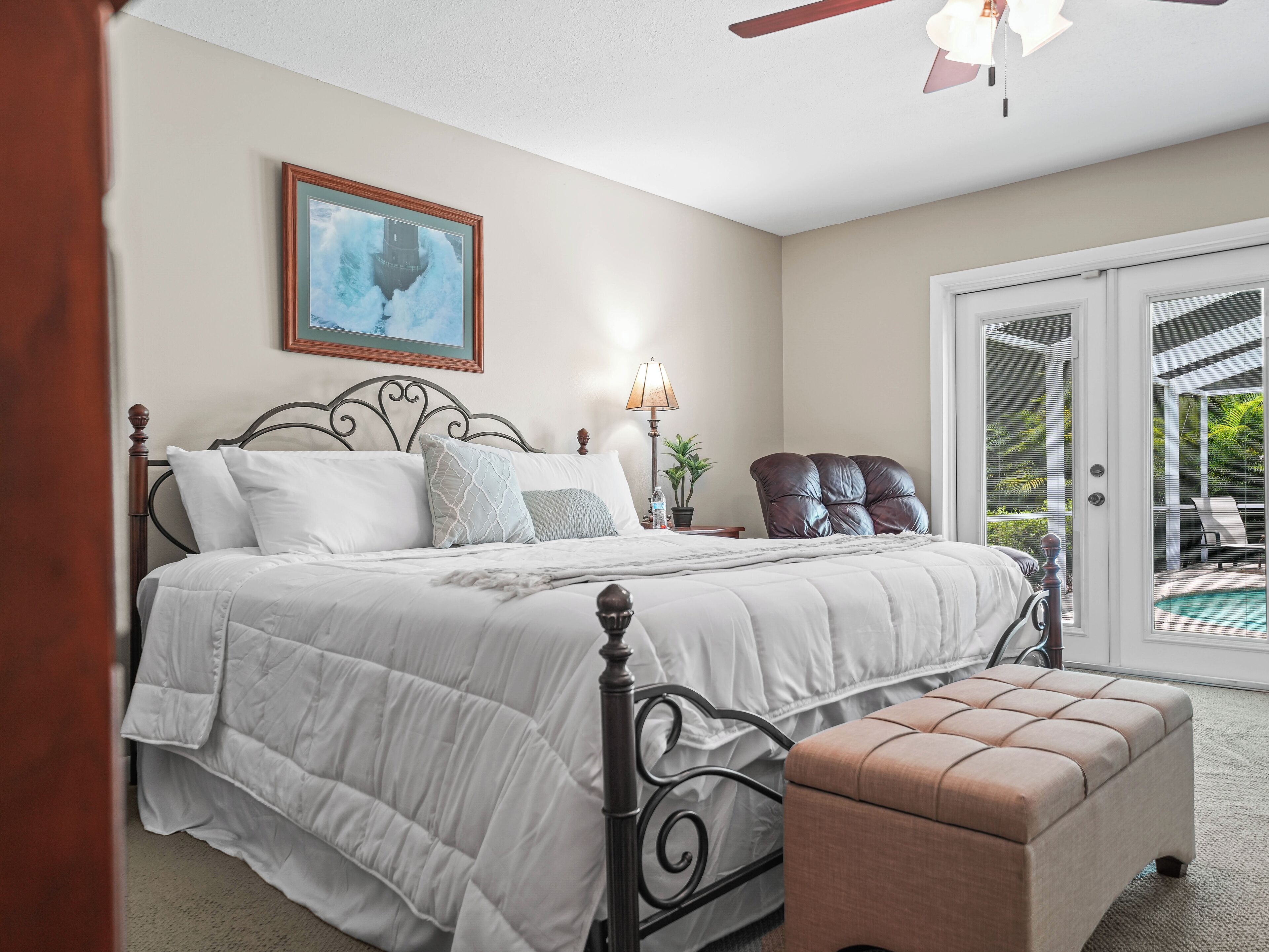 4 bedrooms, iron/ironing board, travel crib, WiFi